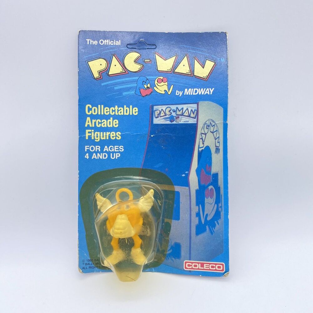 VTG Pac-Man Collectible Arcade Figures Pac-Angel #4505 Bally Midway Coleco 1982